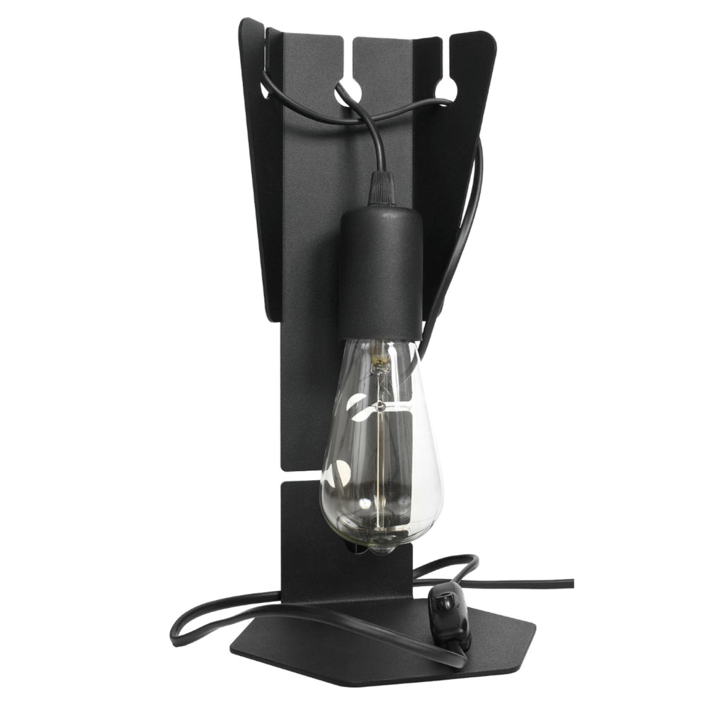 Lampada da tavolo Pure Lume Dalton nera E27 PU.0880