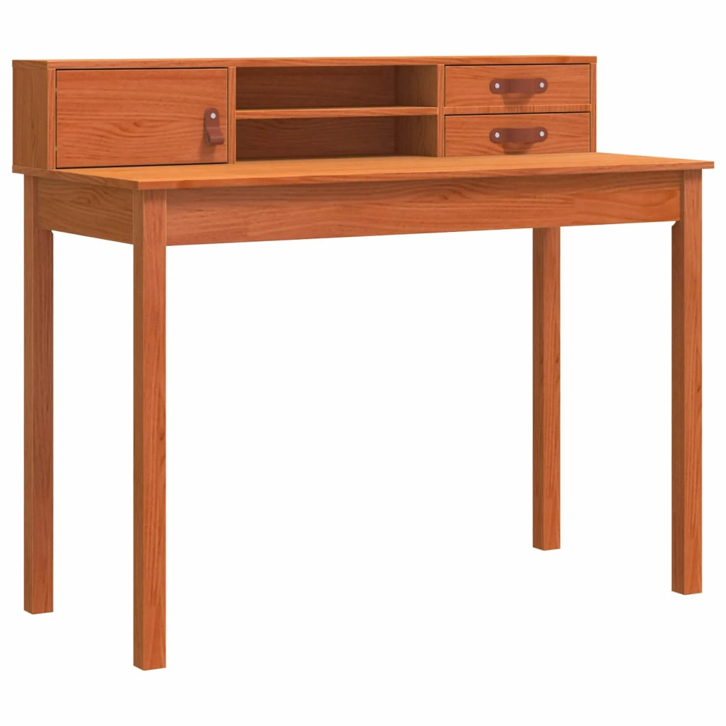 Scrivania con cassetto Marrone cerato 110 x 50 x 93 cm