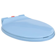 Copriwater Chiusura Ammortizzata e Sgancio Rapido Blu Ovale cod mxl 51208