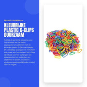 Cips C in 400 pezzi - Haken Colorati - Materiale Plastico Duraturo - Giocattoli Educativi - Accessori per Uccelli - Facili da Pulire - Haken per Giocattoli