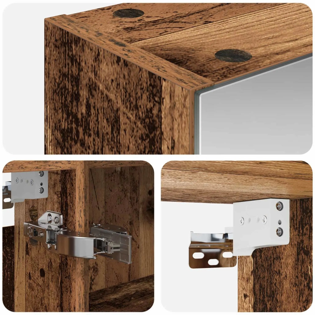 Mobiletto per specchio da bagno Legno vecchio 50 x 14,5 x 70 cm