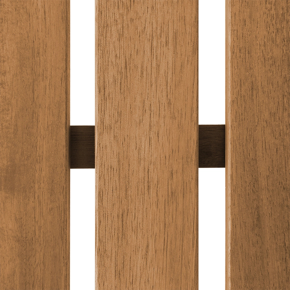 Panca da giardino leggera in legno di acacia da esterno a 3 posti con tavolino da tè