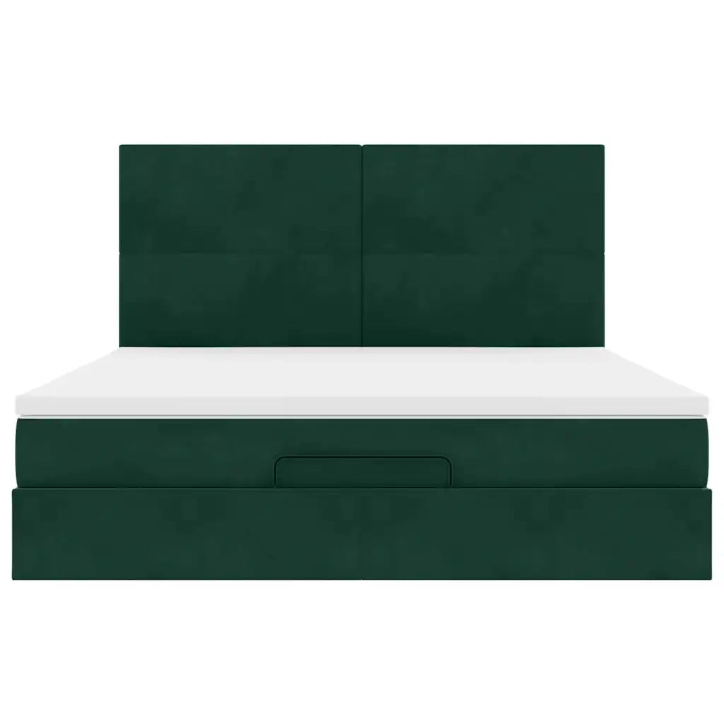 Struttura Letto Pouf con Materassi 180x200 cm Velluto 3314267