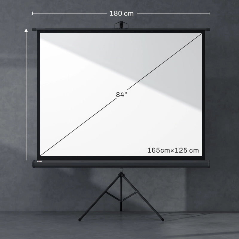 SCHERMO PER PROIEZIONE 4:3 171x131 cm Nero per casa e ufficio