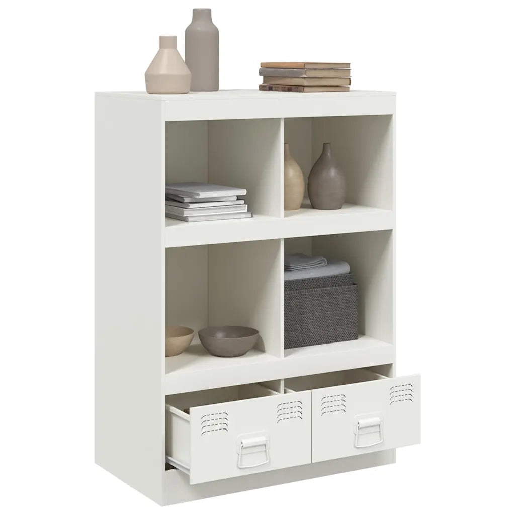 Credenza | Madia | Buffet da pranzo | Armadio da pranzo Bianca 67x39x95 cm in Acciaio