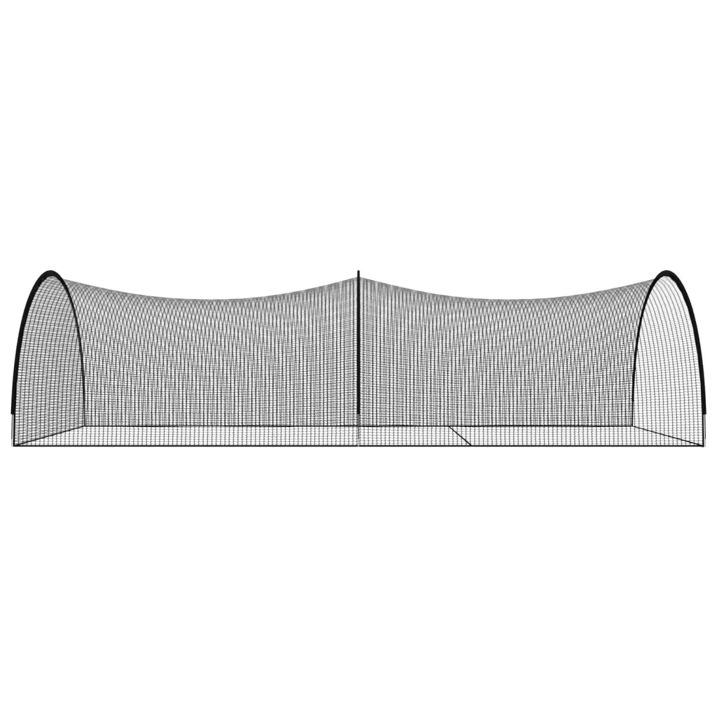 Rete Gabbia da Battuta Baseball Nera 900x400x250 cm Poliestere 93750