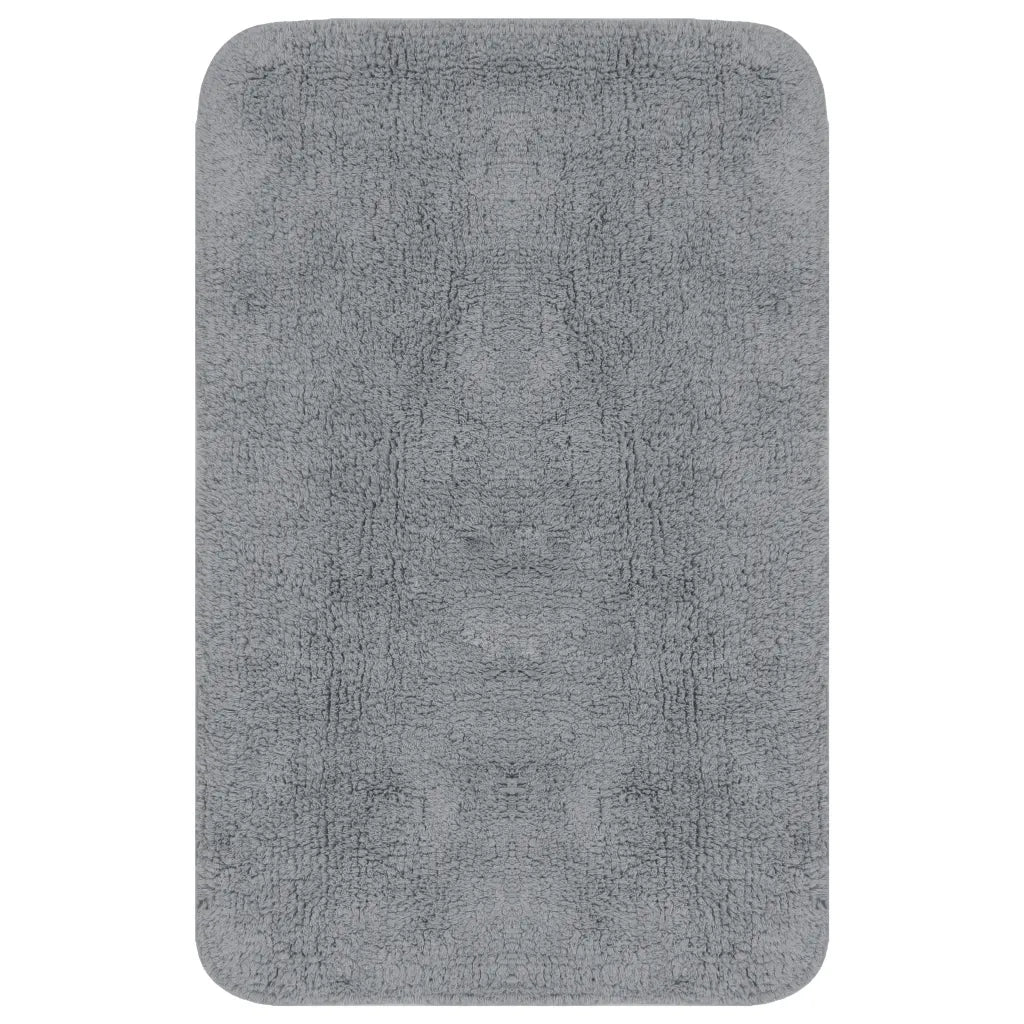 Set Tappetini per Bagno 3 pz in Tessuto Grigio CFW9716780