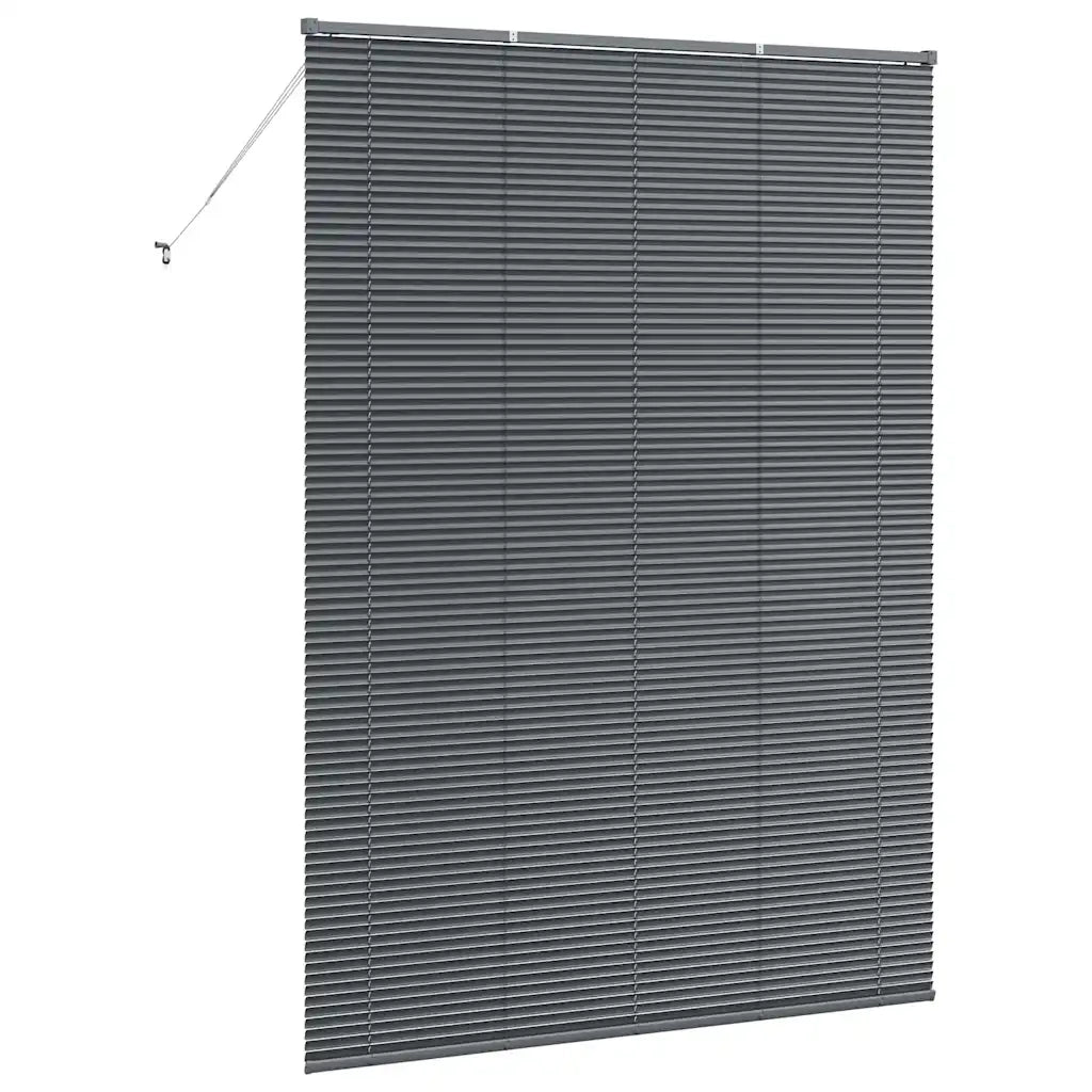 vidaXL Tenda per Finestra con tende Grigio scuro Alluminio