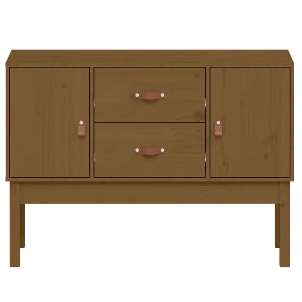 Credenza Marrone Ambra 110x40x78 cm in Legno Massello di Pino 823527