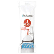Brabantia 115585 sacchetto per rifiuti 23 L Bianco 20 pz