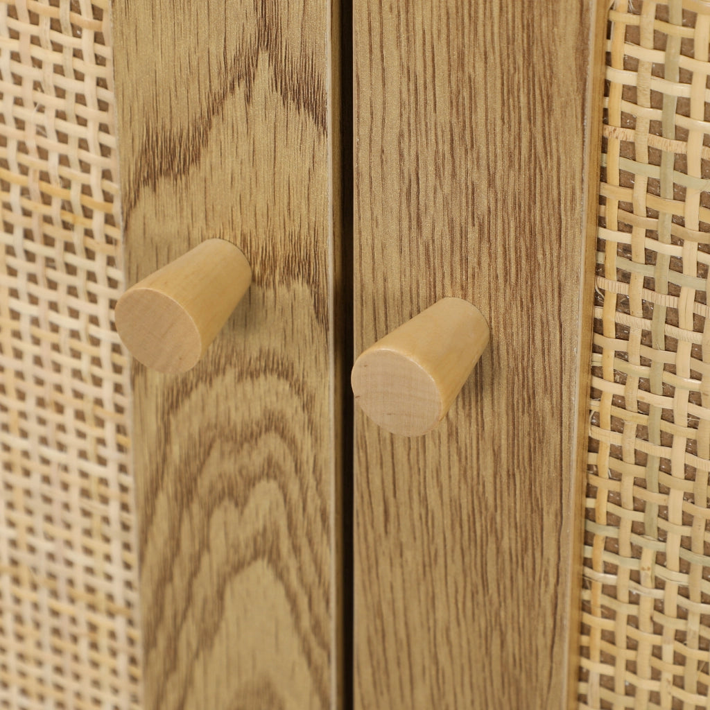 Credenza ¨C zephmum ¨C legno, rotan, scaffale regolabile