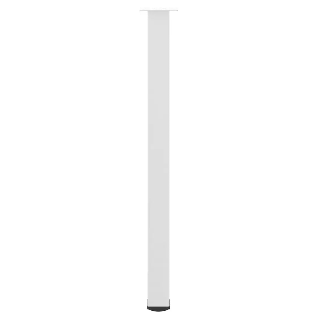 vidaXL Gambe per tavolo da bar 4 pz bianche 110-112 cm in acciaio