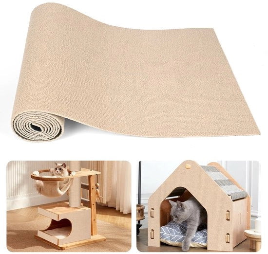 Mat per gatti autoadesivo, 40 x 200 cm, mat anti-scivolo per protezione di tappeti, muri, divani e prevenzione di graffi di gatto