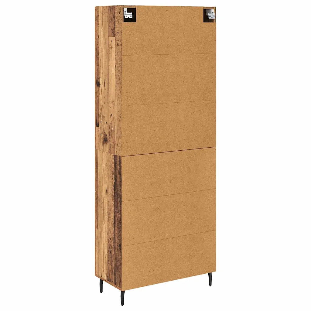 Credenza con cassetto 2 pcs Legno vecchio Legno multistrato