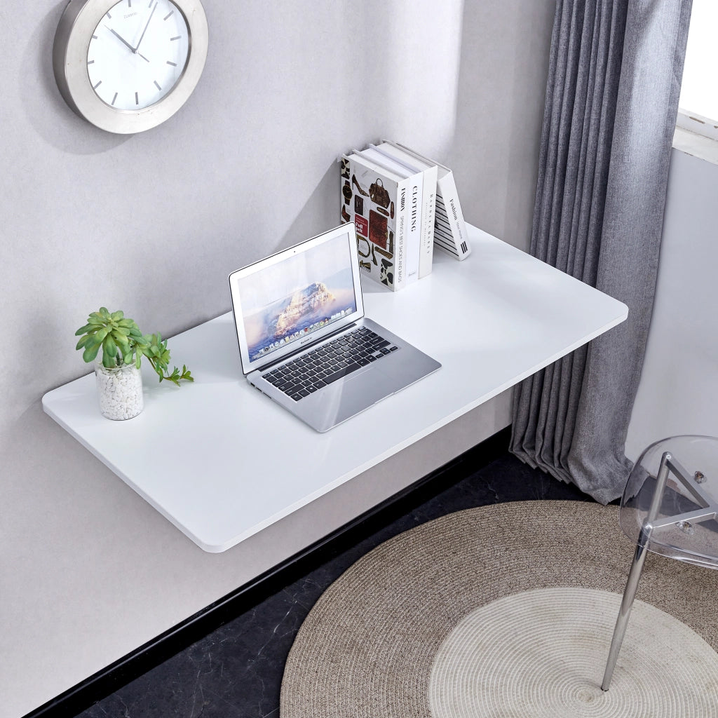 TAVOLO A MURO PIEGHEVOLE BIANCO IN MDF
