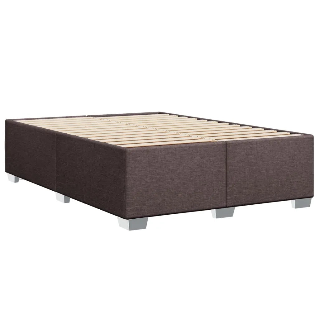 Giroletto senza Materasso Marrone Scuro 160x200 cm Tessuto 3284488