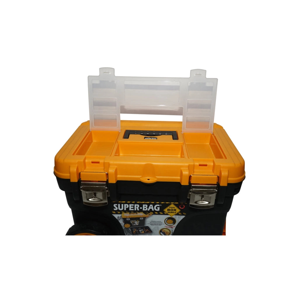 Cassetta portautensili robusta con ruote trolley 652x400x420mm