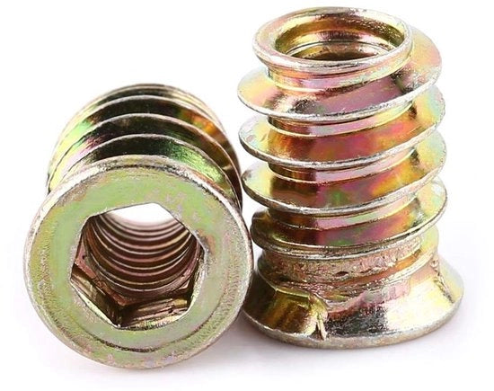 Viti a sezione interna M6 - 20 pezzi - Acciaio carbonio - Viti a sezione interna - Viti a grovolo - Verniciato - Viti a inox
