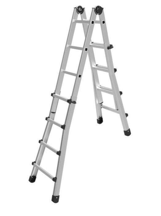 SCALA TELESCOPICA IN ALLUMINIO  Marchetti Black - pioli 12+12