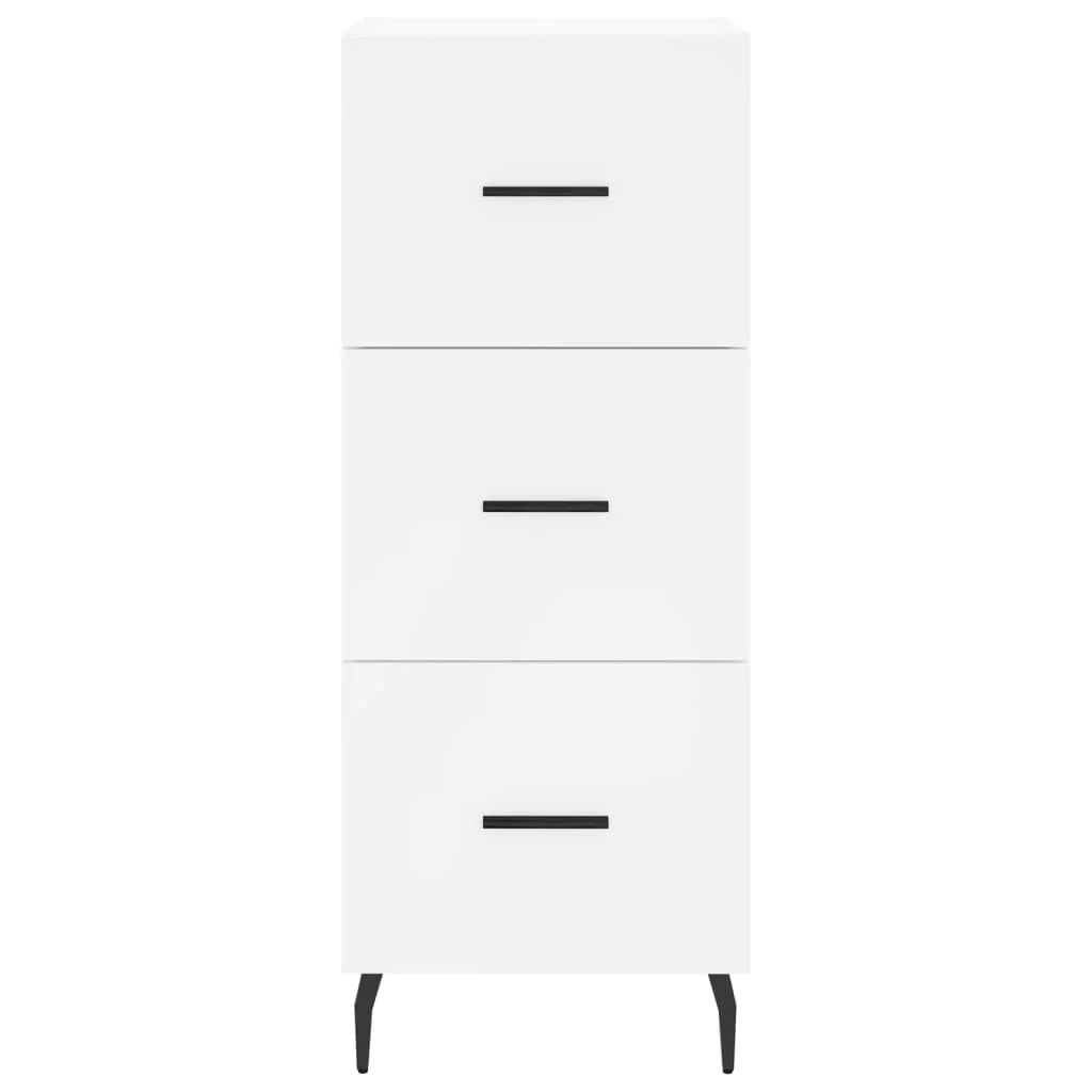 Buffet credenza cassettiera armadio mobile contenitore organizer cucina soggiorno salotto alto 34,5 x 34 x 180 cm legno ingegnerizzato bianco 02_0032404