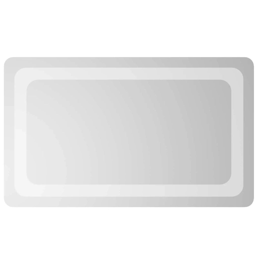 Specchio da bagno LED Trasparente 50 x 30 cm vetro temperato 42045830