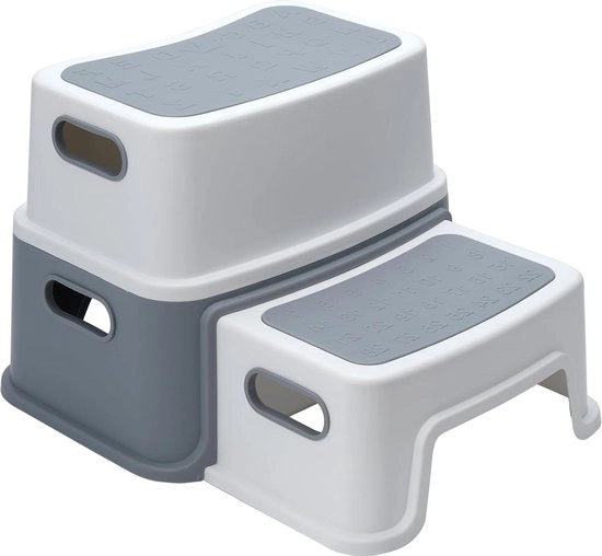 Scale per Bambini - Solida e Stabile - Capacità di Carico 100 Kg - Grigio/Bianco