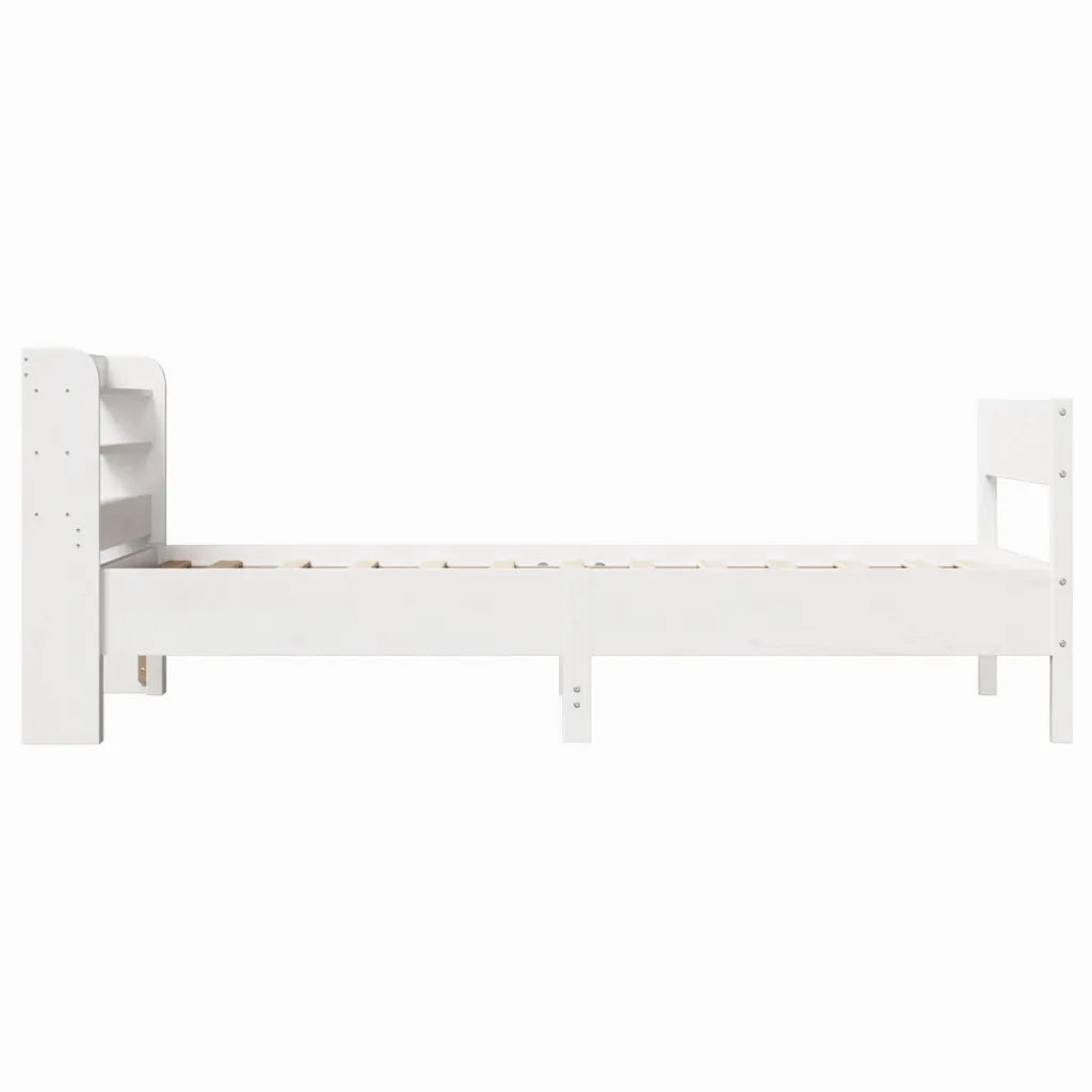 vidaXL Letto senza Materasso Bianco 90x190 cm in Legno Massello Pino