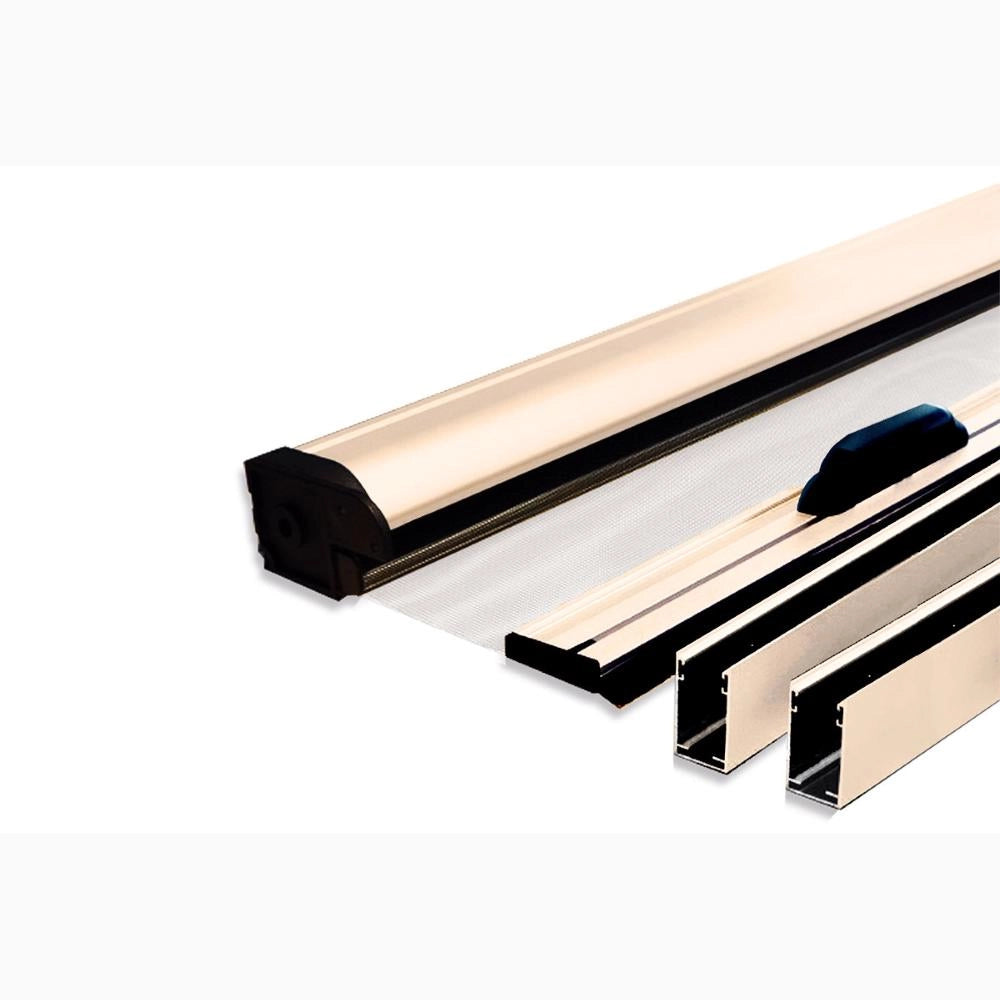 Zanzariera a Rullo Verticale in Fibra di Vetro Riducibile 120x250H cm Telaio Alluminio AVORIO