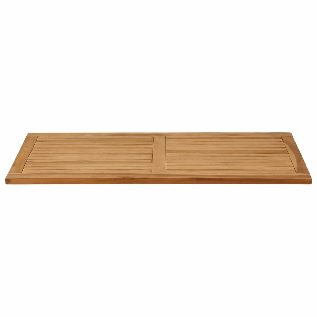 Piano del tavolo Rettangolare Legno di teak solido Naturale 42033168