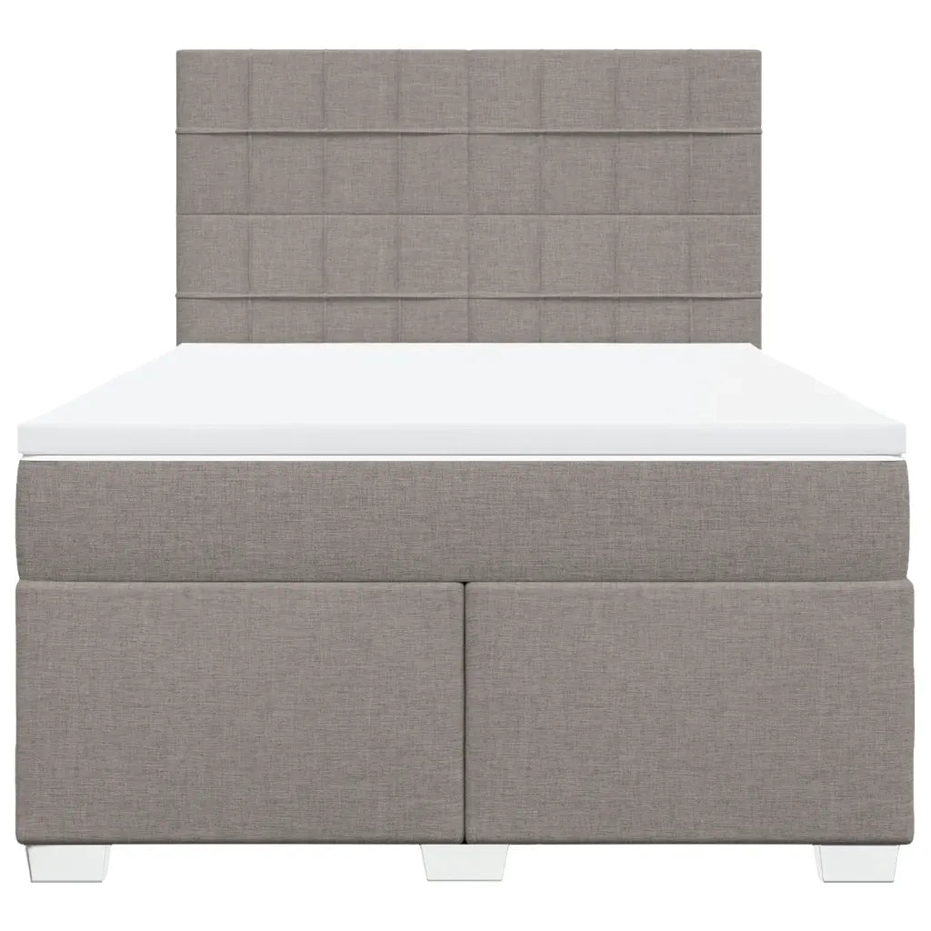 Giroletto a Molle con Materasso Tortora 160x200 cm in Tessuto 3290543