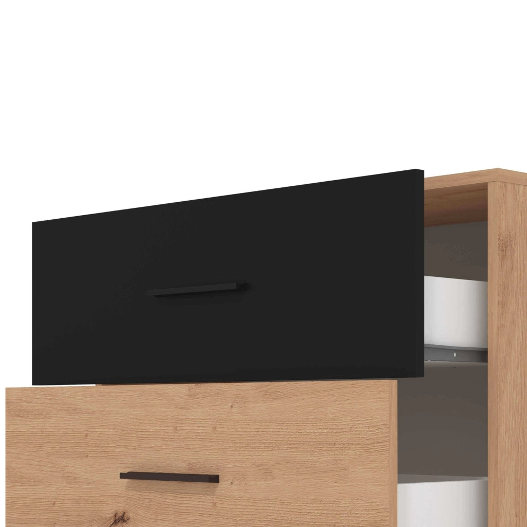 comò tre cassetti moderno minimal in legno cm 80 6x33 2x80 5 h - TIMBER