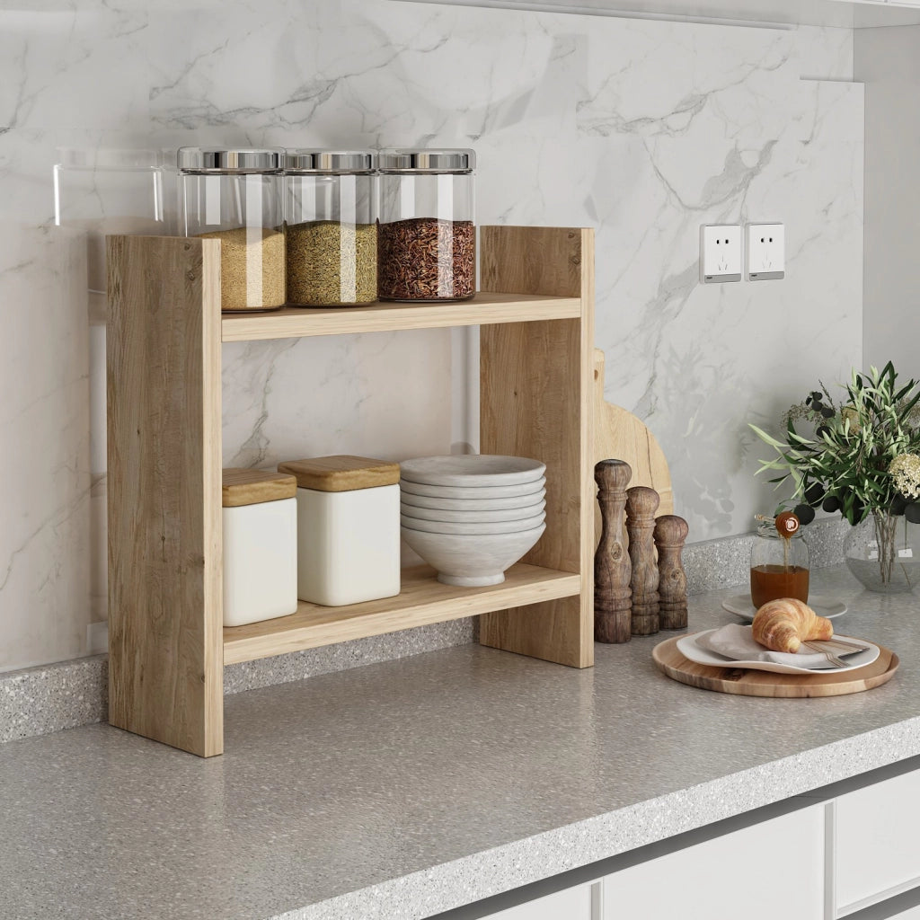 Scaffale da cucina in legno "Denver" - 34 x 10 x 30 cm - Pino atlantico