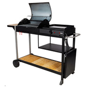Somagic - Duo Barbecue carbone + plancha elettrica Broadway