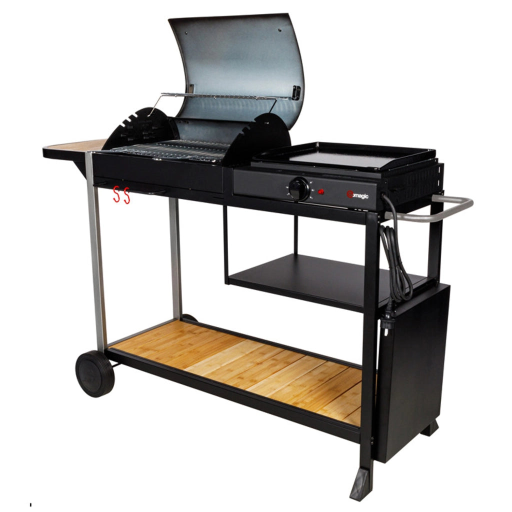 Somagic - Duo Barbecue carbone + plancha elettrica Broadway