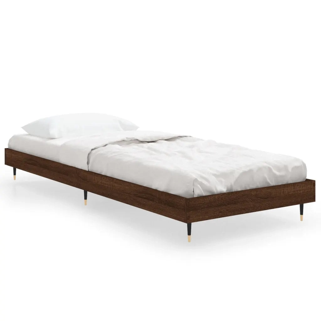 Giroletto senza Materasso Rovere Marrone 75x190cm in Truciolato 832212