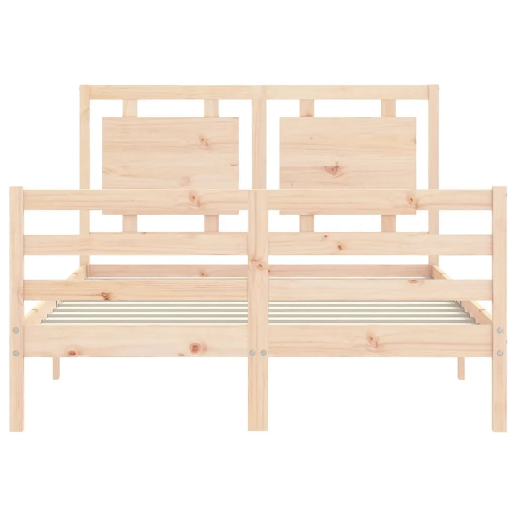 Giroletto con Testiera Small Double-Struttura Letto in Legno Massello 381189