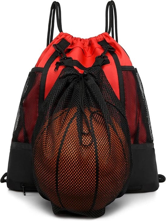 Borsa Sportiva Sostenibile con Corda per Camminare e Sacchetto Rimovibile per Diverse Attività di Pallavolo