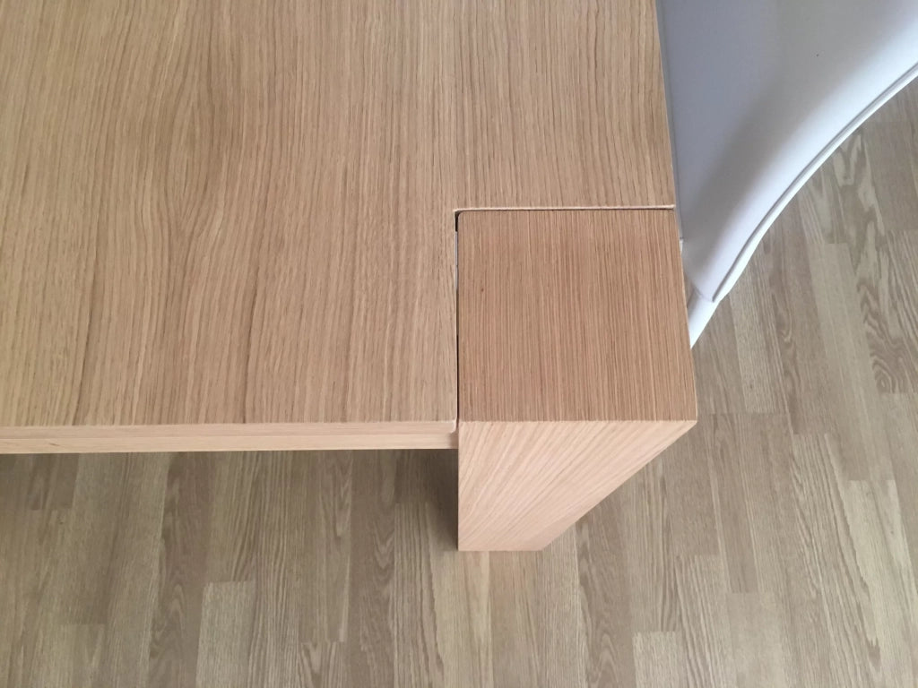 Tavolo legno rovere naturale spazzolato allungabile 160-260x90 (633) - Mobili 2G