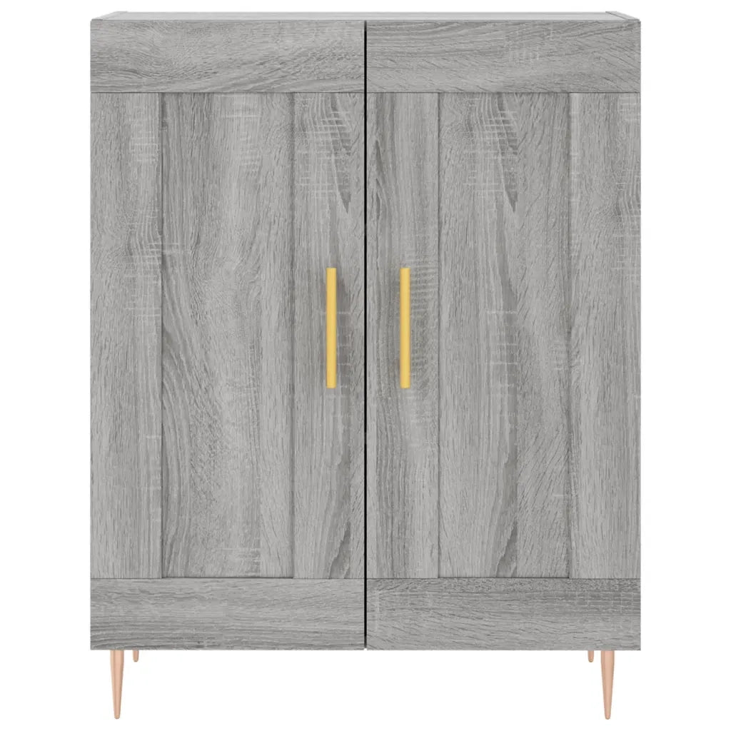 Credenza | Madia | Buffet da pranzo | Armadio da pranzo Grigio Sonoma 69,5x34x180 cm in Legno Multistrato