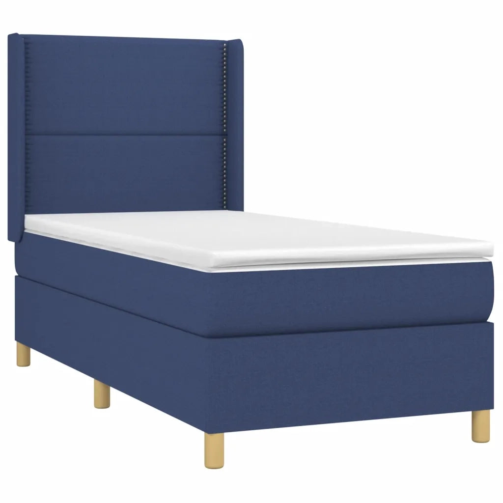 Giroletto a Molle con Materasso Blu 90x190 cm in Tessuto 3131879