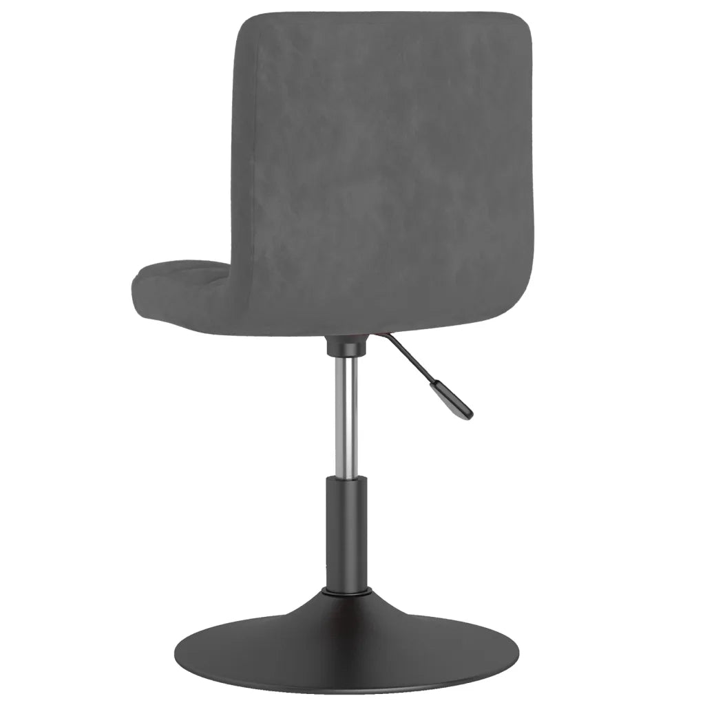 Sedie da Pranzo Girevoli 6 pz Grigio Scuro in Velluto 3087493