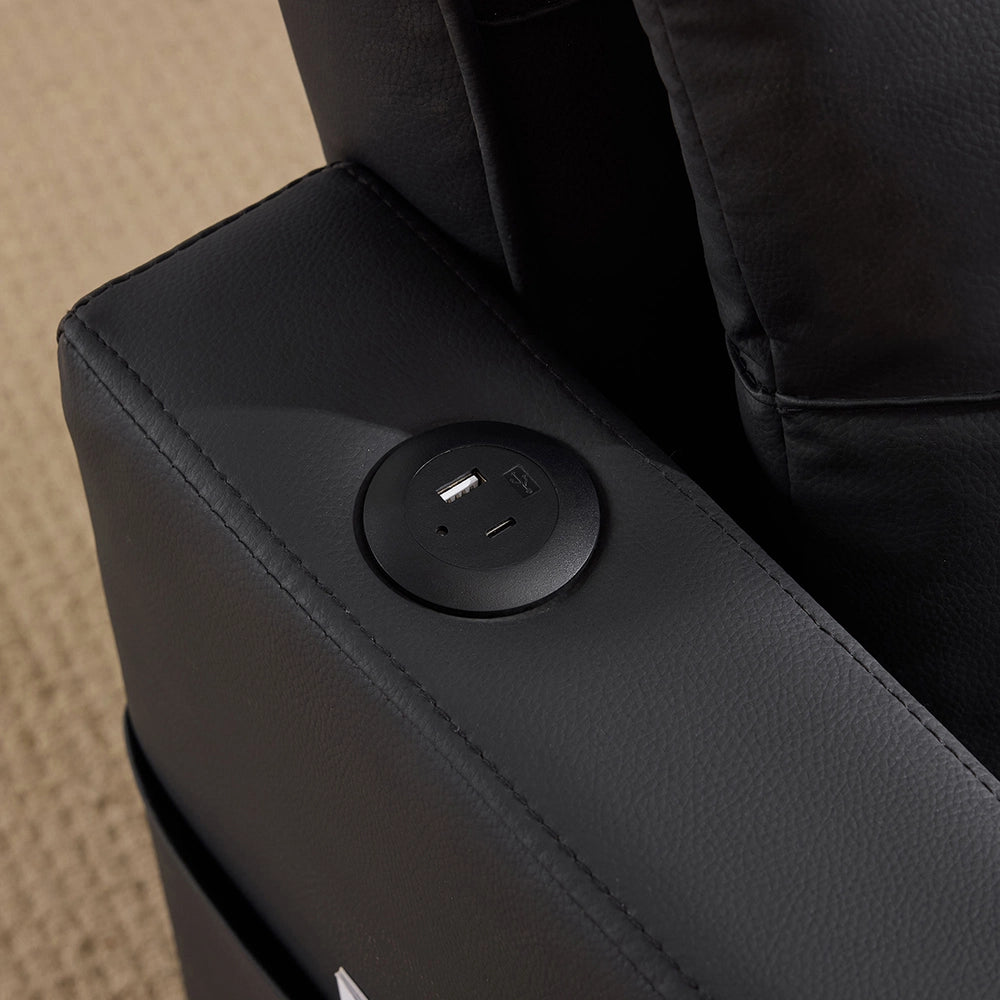Divano letto 3 in 1 - Xylo - con porta-bicchieri e USB compatto