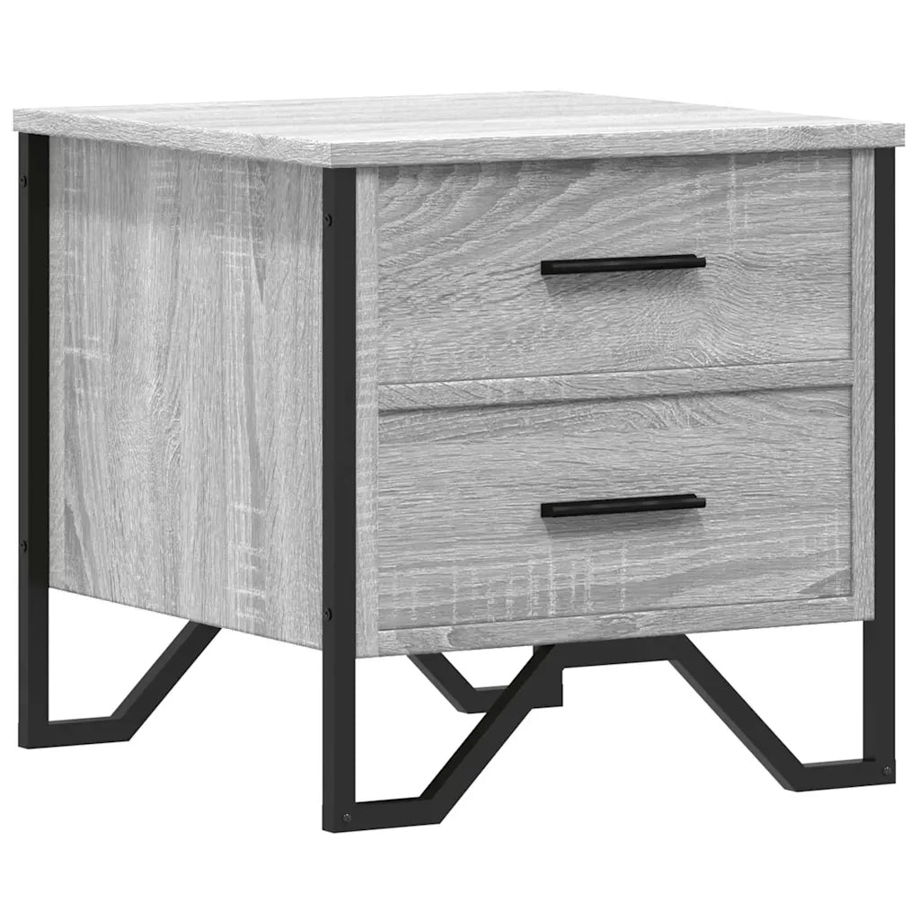 Comodino | Armadio da Notte | Mobiletto da notte Grigio Sonoma 40x41x40 cm in Truciolato