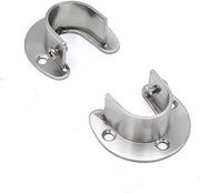 Supporto per appendiabiti in acciaio inossidabile - fissaggio - appendiabiti - sospensione - abbigliamento - supporto per appendiabiti - 25 mm, 2 pezzi