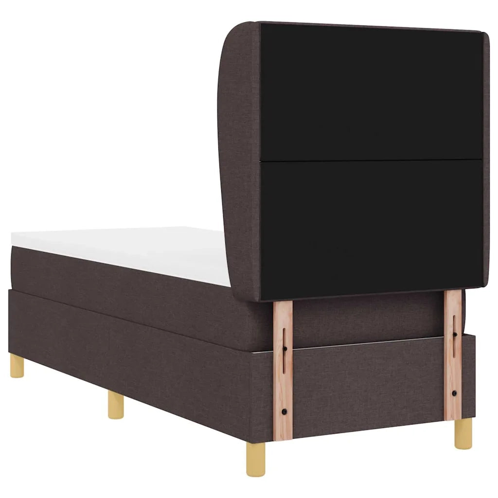 Letto con molle e materasso Grigio Scuro 90x190 cm Tessuto 3340784