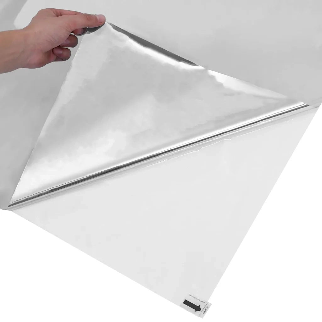 Pellicola per Finestra Solare Riflettente Statica Argento 3394734