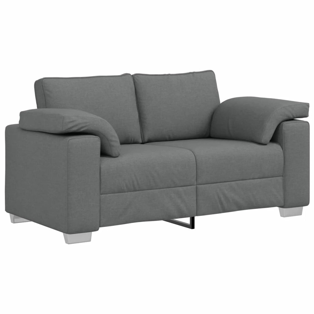Divano 2 pcs Grigio scuro 219 x 80 x 82 cm Tessuto 3324741