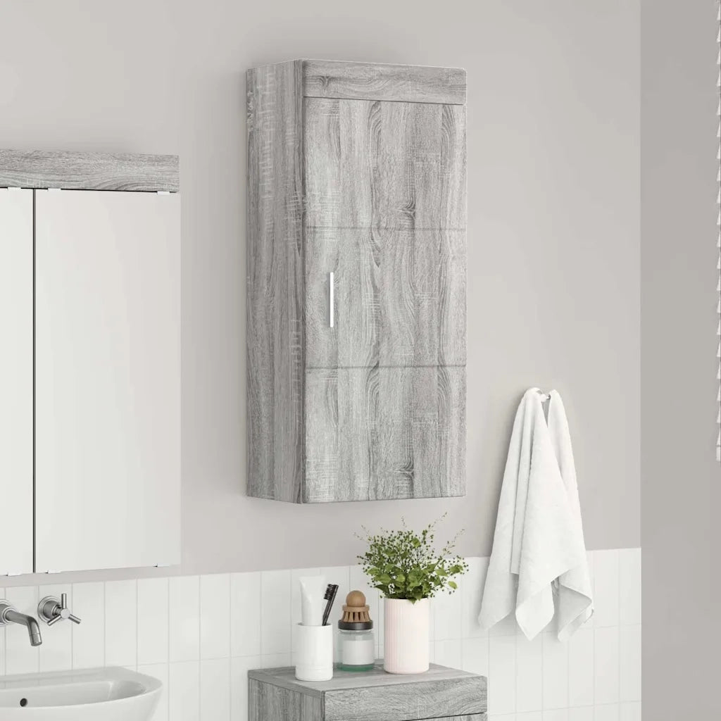 Armadio da bagno a muro TULUM Grigio Sonoma 37 x 24,5 x 86 cm