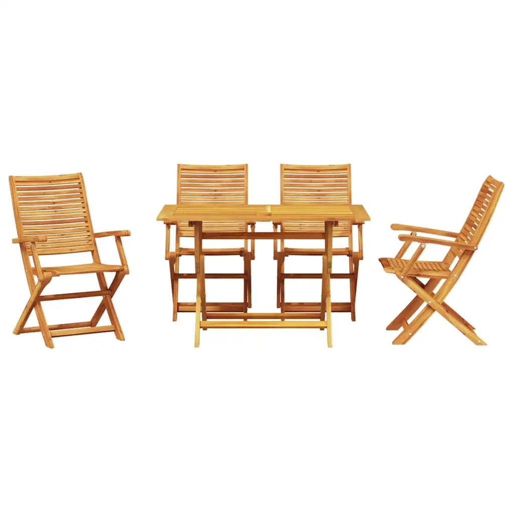 Set da Pranzo per Giardino 5 pcs Marrone 3375756