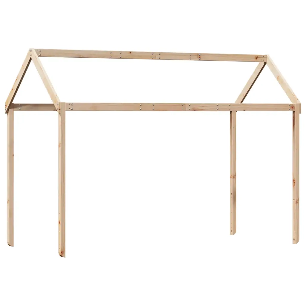 Tetto per Letto Bambini 207x80,5x151,5cm Legno Massello di Pino